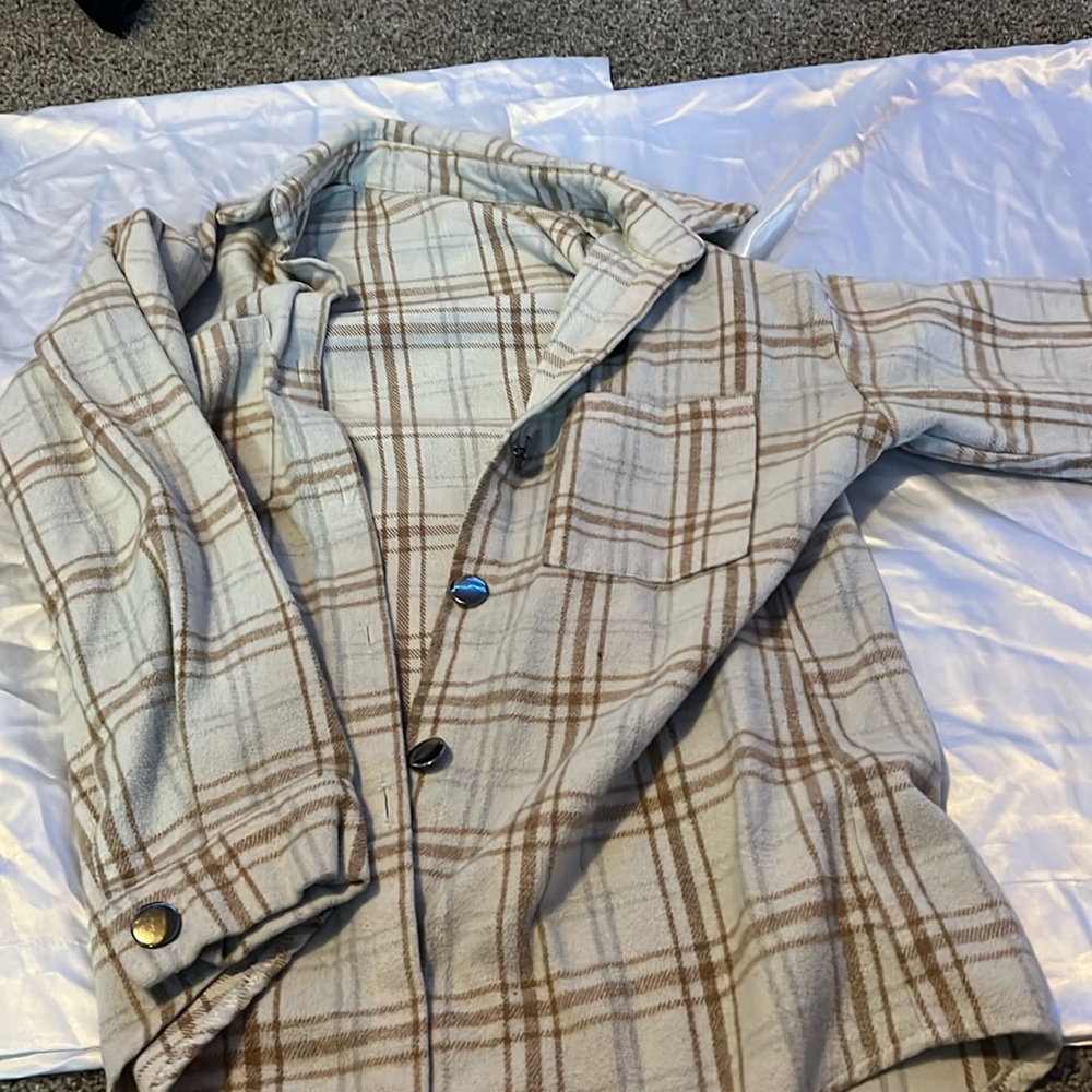 Plaid Nuetral Color Flannel